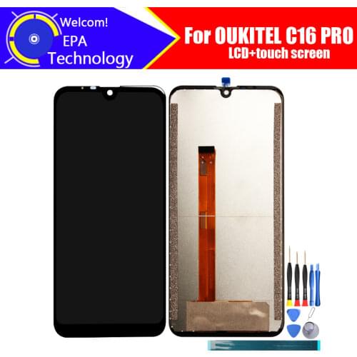 5.7 inch OUKITEL C16 PRO LCD Display+Touch Screen Digitizer Assembly 100% Original New LCD+Touch Digitizer for C16 PRO +Tools