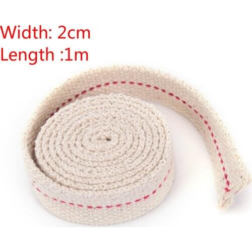 1mx2cm DIY Accessory Material 1M Strong Flat Cotton Wick Core For Kerosene Burner Stove Lighting Lantern Oil Lamp Making