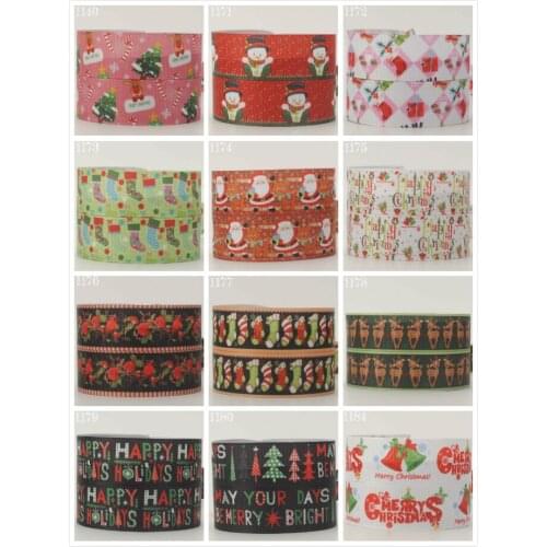 10yards - different size -CHRISTMAS ribbon -Christmas tree/Santa Claus/Snow/Snowman,green grosgrain ribbon/satin ribbon
