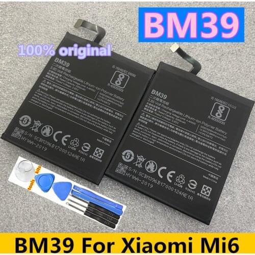 Real Original BM39 3350mAh Replacement Battery For Xiaomi Mi 6 Mi6 High Quality Batteries