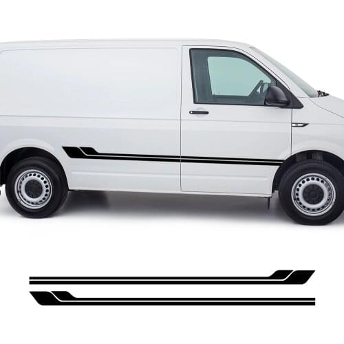 2PCS For Volkswagen VW TRANSPORTER T4 T5 T6 Car Both Side Vinyl Decal Auto Door Side Sticker Body Decor Graphic Film Accessories