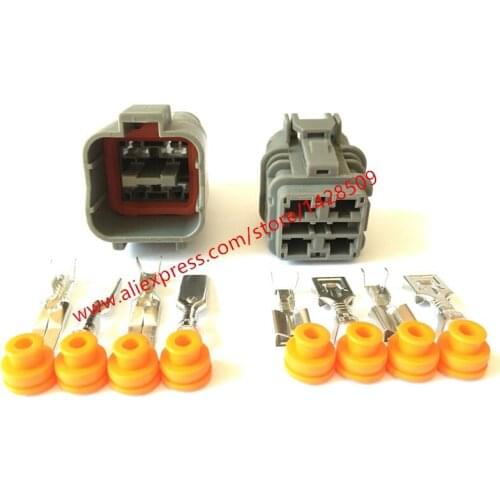 5 Sets 4 Pin Male Female Waterproof Auto Electrical Connector For Dune Buggy Harness 7222-6244-40 7123-6244-40