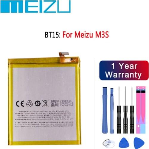 Original High Quality 3020mAh BT15 Battery For MEIZU M3S Battery 4000mAh BT61 For Meizu L Version M3 Note L681H Battery