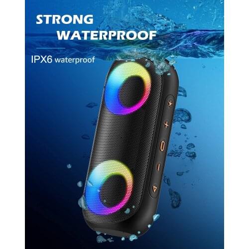 Wireless Bluetooth Speaker 5.0 Portable IPX7 Outdoor Convenient High-power Subwoofer Waterproof TF Card To Reduce Noise