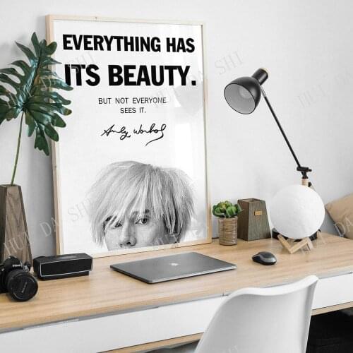 Andy Warhol Quote - Andy Warhol Art Print, Pop Art, Pop Art Print, Andy Warhol Poster, Contemporary Art