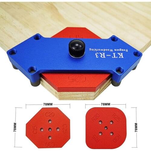 Woodworking Trimming Radius Jig Router Templates Corner Jig Aluminium Alloy Radius Corners