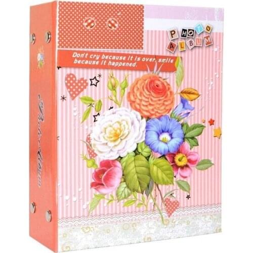 96'lık 10x15cm Pink Flower Pattern photo album фотоальбом photo album album fotografico Álbumes