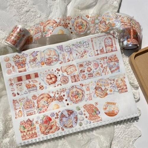 I love milk tea Washi Tape Cute girl PET Adhesive Tape DIY Scrapbooking Sticker Label Japanese Stationery Masking tape
