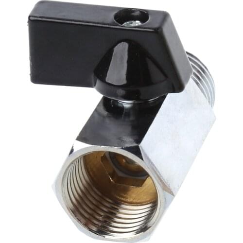 Brass Mini Ball Valve 1/2" 3/8" 1/4" 1/8"BSP Male to Female Thread Air Compressor Hose