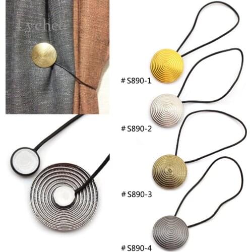 Lychee Life Magnet Curtains Tieback Europe Style Metal Curtain Hooks Buckles Clip Curtain Accessories