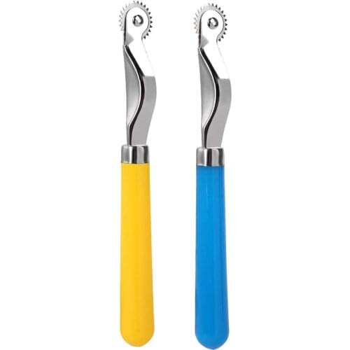 LMDZ 2 Pcs Tracing Wheel Sewing Tool, Plastic Handle Needle Point Tracing Wheel, Random Color Tracing Wheel Sewing Tool