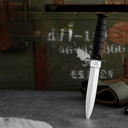 Outdoor Mini Knife Necklace Wear Self-defense and Carry on The Field To Survive Straight Knife Regalos Para Hombre Originales