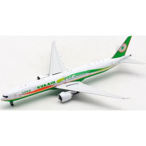 1:400 Scale EVA Air Airways B777-300ER Airlines Airplane Model with Base Alloy Plane For Collectible Souvenir Gift Show Toys