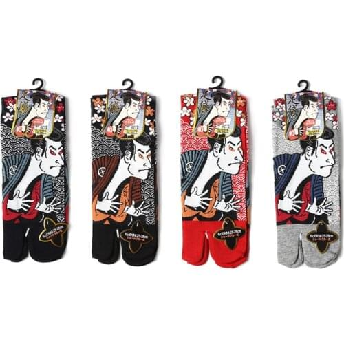 YOOWALK kimono man sandal short socks Unisex Socks Cotton Split Toe Socks flip flop socks tabi