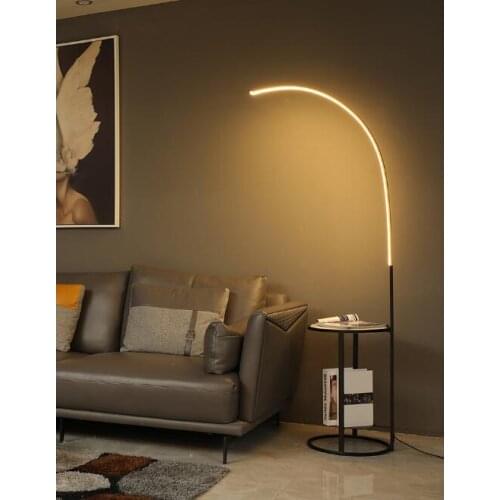 Nordic fisherman floor lamp living room bedroom fishing lamp study bedside copper coffee table vertical lamp