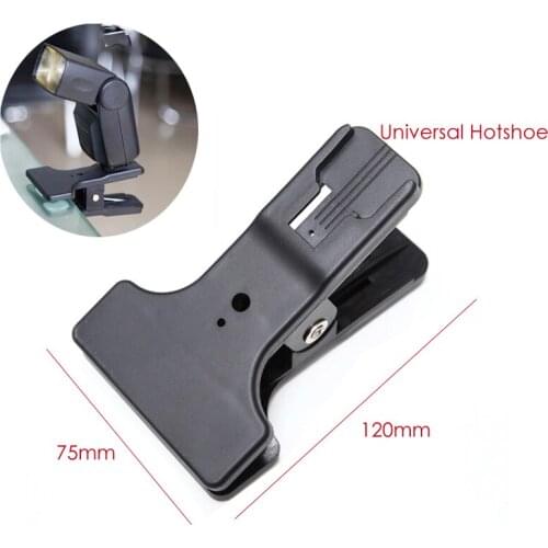 Durable Plastic Universal Flash Mount Hotshoe Coldshoe Clip Clamp Mount Holder for Canon Nikon Sony Speedlite YN560IV YN585EX
