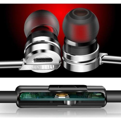 QKZ DM9 Metal Heavy Bass Music Headset In-Ear Wired Phone Earphones with Mic For iphone samsung huawei xiaomi