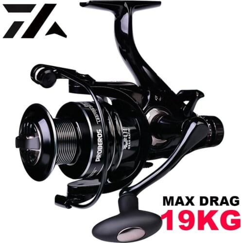 2021 High Quality 19KG Max Drag Double Brake Fishing Reel Super Strong Carp Fishing Feeder Spinning Reel Fishing Reels