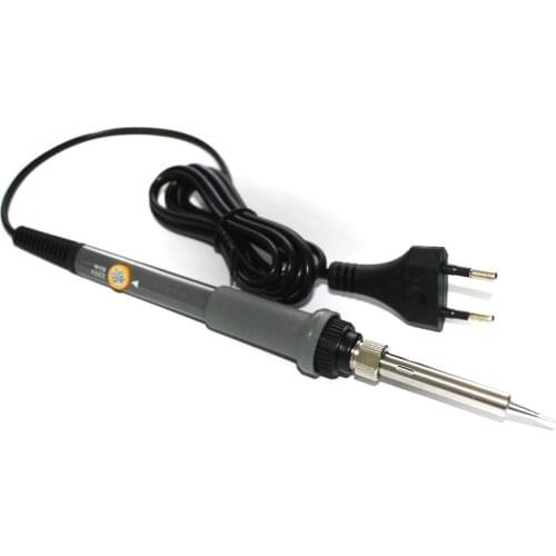EU Plug 220V 60W Electrical Soldering Iron Adjustable Temperature Soldering Gun Welding Rework Repair Tool With 5pcs Solder Tip