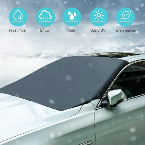 210*125cm Windshield Sunshades Car Front Windscreen Cover Universal Automobile Magnetic Sunshade Snow Shield Car Accessories