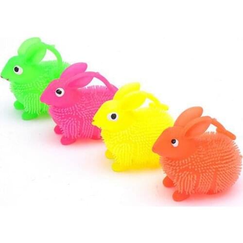 Led Dance 2018 New Fashion Led Rabbit Bouncy Balls 25units/lot Soft Rubber Glowing Toy Safe Eco-friendly Gift For Kid Supplies