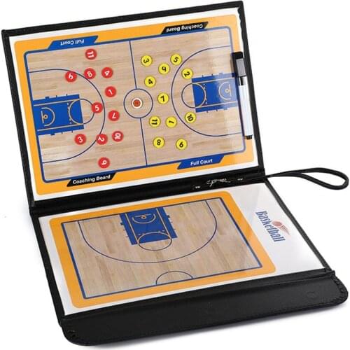 1pc Coaching Board Tactical Reusable Magnetic Double-Sided Professional Basketball Coaching Board For Basketball Clipboard