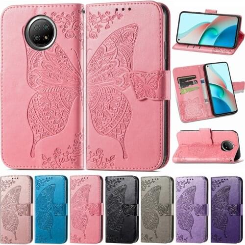 Butterfly Embossing Flip Leather Wallet Case For Redmi Note 9T 9 9S 9A 9C 8 8T 7 6 5 Pro 8A 7A Phone Card Slot Stand Back Cover