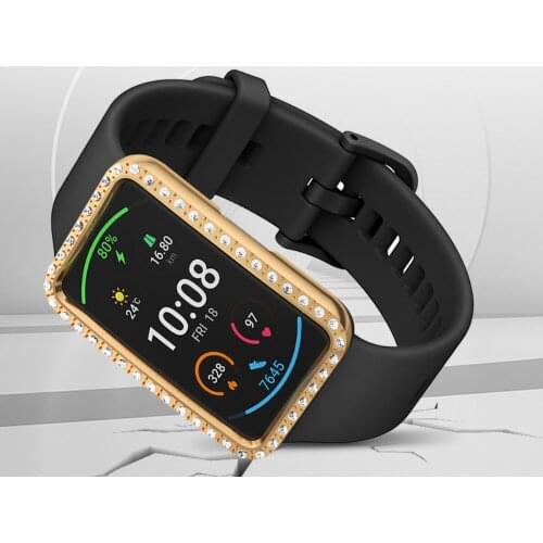 Anti-scratch Smart Bracelet Protective Cases Cover TPU Bling Case For HUAWEI Watch Fit Band Screen protector shell Accessories