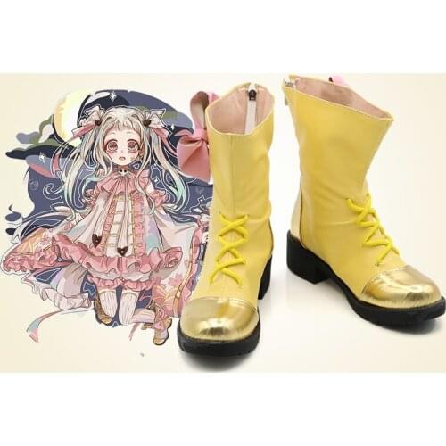Unisex Anime Cos Toilet-Bound Hanako-Kun Yahiro Nene Cosplay Costumes Boots Shoes Halloween Christmas Party Custom Size