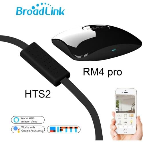 2021 Broadlink RM4 Pro HTS2 Smart Home Automation WiFi IR RF Universal Intelligent Remote Controller Work With Alexa Google Home
