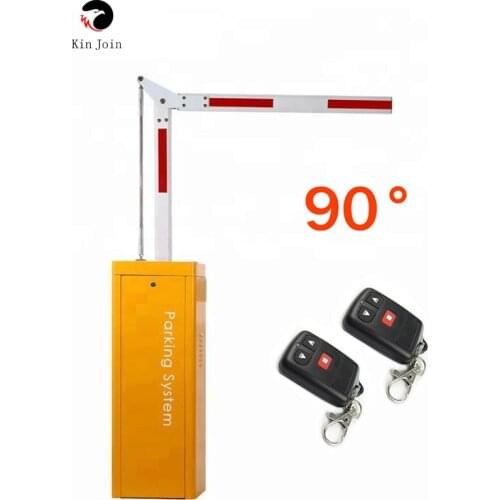 High End Electronic Car Parking Barrier Right Angle 90 Degree Curved Arm Remote Gate Arm Gate Automatic Barriere De Parking