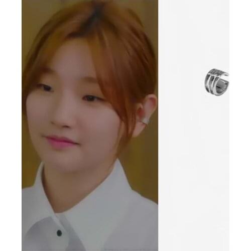 Park Su Dam same Record of Youth 2021 fashion new three-layer line C-shaped ear clip exquisite temperament high quality ear clip