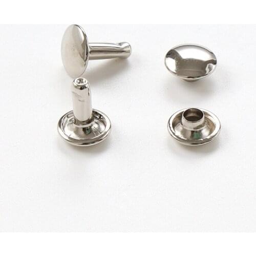 1000sets Metal Rivets Studs Round Rivet for Leather Craft Bag Belt Clothing Garment Shoes Pet Collar Decor Sewing Accessories