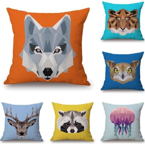18'' ative Cotton Linen Square Throw Pillowcase Pillow Cover Cushion Gift Soft Room Gifts Single Sides Printing