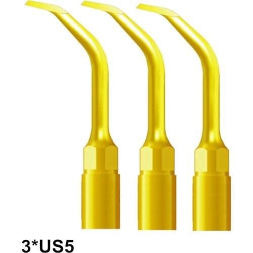 3PCS US5 Oral Hygiene Dentist Dental Equipment Bone Surgery Tip Compatible WithMECTRON WOODPECKER PiezoSurgery Instrument Tip