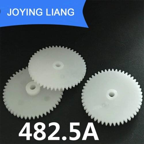 482.5A 0.5M 25MM Gear Wheel 48 Teeth 2.5mm Hole Plastic Gear Disc Toy Accessories 10pcs/lot