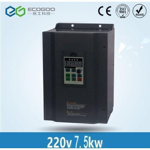 7.5KW 220v single phase input and 220v 3 phase output Frequency inverter converter/ ac motor drive/ ac drive/ VSD/ VFD
