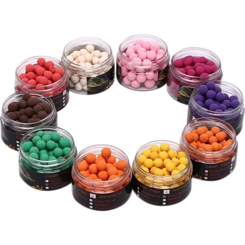 80 Pieces / Box Continuous Feeding Machine For Boiling Floating Beads Of Carp Bait 8mm Water Soluble Fishing Bead Floating Bait