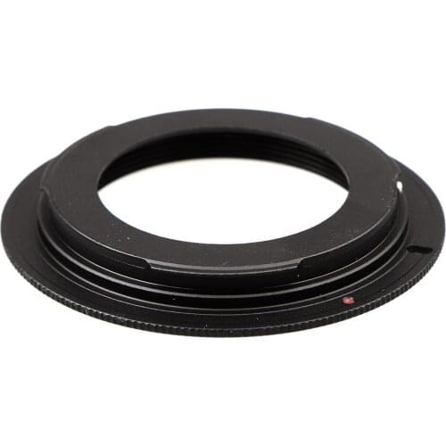 M42 Lens Screw Mount Adapter for Canon EOS Camera SLR - Anodized Black Metal