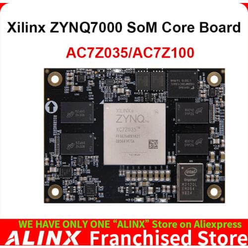ALINX SoMs AC7Z100 AC7Z035: XILINX Zynq-7000 SoC XC7Z035 XC7Z100 ZYNQ ARM 7035 7100 FPGA Development Board System on Module