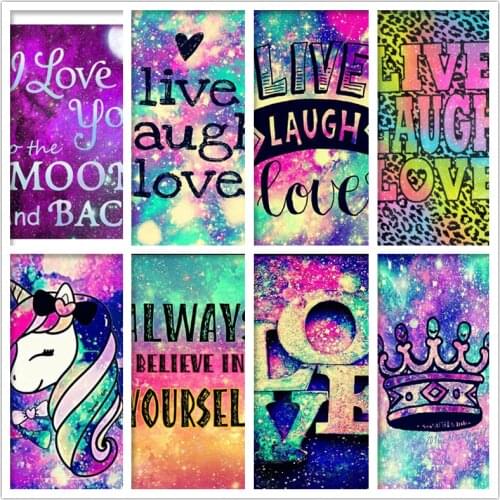 DIY Diamond Mosaic I Love You To The Moon Needlework Full Square Diamond Painting Cross Stitch Diamond Crystal Wall Art