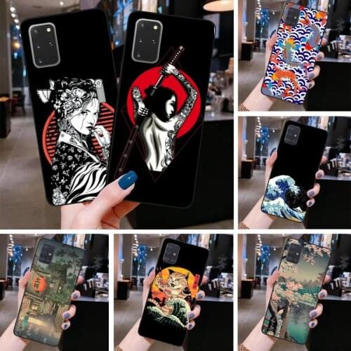 Japanese Style Art Japan Phone Case For Samsung Galaxy S21 Plus Ultra S20 FE M11 S8 S9 plus S10 5G lite 2020
