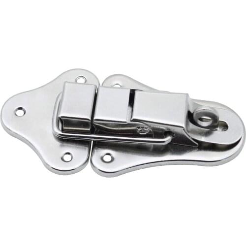 Wooden Box Locking Latch Metal Suitcase Chest Toggle Hasp Catch Clasp Toolbox Latch Hook Lock Furniture Hardware Accessories