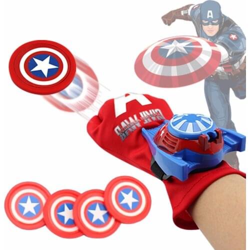 24cm The Avengers America Captain Glove Action Figures Toys Spiderman Spider Man The Launcher Kids Suitable Toy