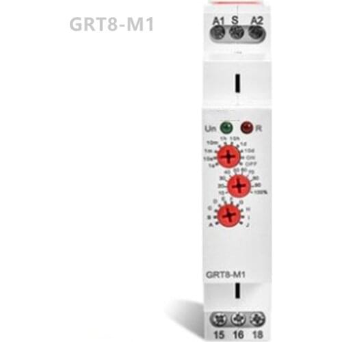 GRT8-M1 GRT8-M2 time relay 220v48v24v12v small adjustable AC / DC12-240v delay switch controller