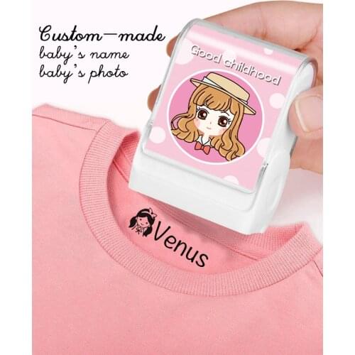 Custom-Made Stamp Baby Boys Girls DIY Toys For Children Customized Sticker Name Seal Student Clothes Chapter No Fade Security 00