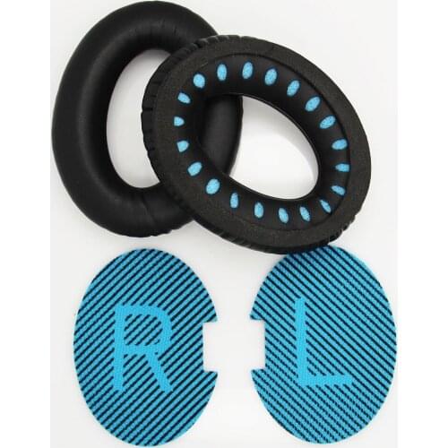 1 Pair of Replacement Leather Ear Pads Earpad Cushions Ear Cover for QC25 QC2 QC15 AE2 AE2i AE2w Headphones