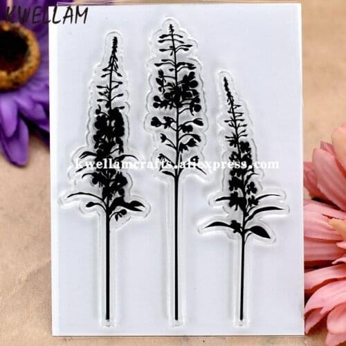 Lavender Scrapbook DIY photo cards rubber stamp clear stamp transparent stamp 10.5x7.5cm KW8012074