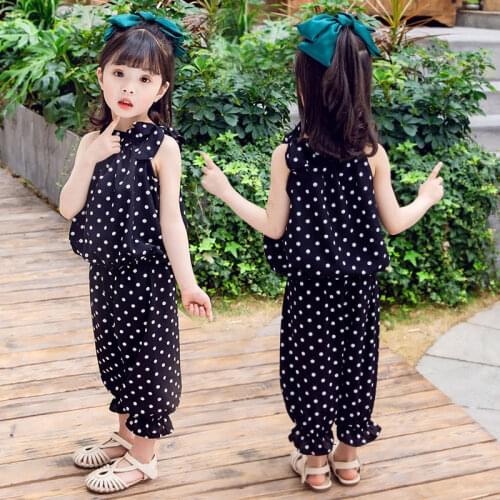 Girls' summer clothes, childrens clothes, 2021 new style, childrens western style, girls fashion, female treasure 1set suit