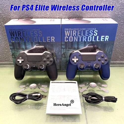 HOT-for PS4 Gamepad Dual Vibration Elite for PS4 BT Wireless Game Controller Joystick for PS4 Video Gaming Console and for PS3
